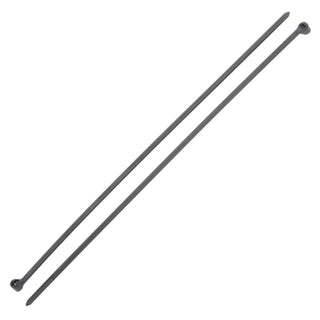 NSI GRP-SB840B 8”, Black Steel Barb 40lb Cable Tie, 100 Pack