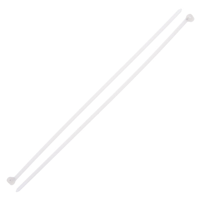 NSI GRP-SB840N  8”, Natural Steel Barb 40lb Cable Tie, 100 Pack