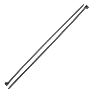 NSI GRP-UV14120B 14” Black UV-Stabilized Heavy-Duty 120lb Cable Ties, 100 Pack