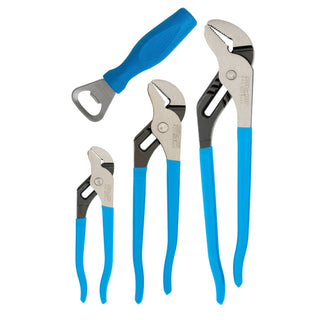 Channellock GS-3H 3PC Tongue & Groove Pliers Set with Bottle Opener