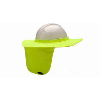 Pyramex HPSHADE30 Hard Hat Shade with Brim - Hi-Vis Lime