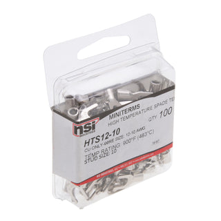 NSI HTS12-10-S High Temp Spade Terminal #10 Stud Pack Of 15