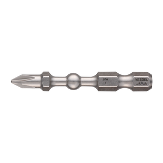 Vessel Tools IBPH150P2 IMPACT BALL Torsion Bit (PH1 x 50 mm, 2 pcs.)