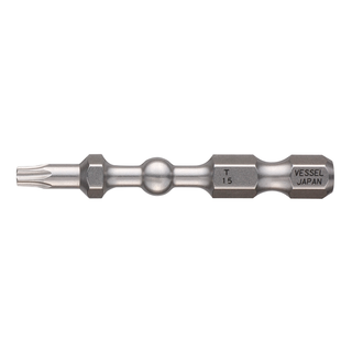 Vessel Tools IBTX1550P2 IMPACT BALL Torsion Bit (T15 x 50 mm, 2 pcs.)