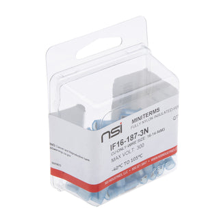 NSI IF16-187-3N 16-14 Awg Fully Insulated Female Disconnect Nylon 50 Per Pack