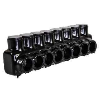 Polaris IPL1/0-8 8-Port Black Multi-Tap Pre-Insulated Connector, 1/0-14 Gauge