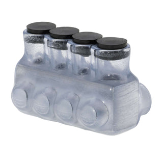 Polaris IPL4-4C 4-Port Clear Multi-Tap Pre-Insulated Connector, 4 – 14 Gauge