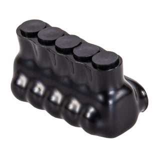 Polaris IPL4-5 5-Port Black Multi-Tap Pre-Insulated Connector, 4-14 Gauge