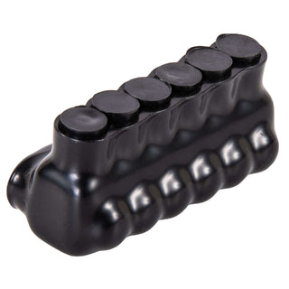 Polaris IPL4-6 6-Port Black Multi-Tap Pre-Insulated Connector, 4-14 Gauge