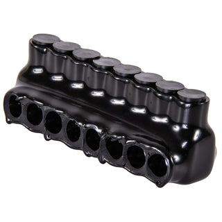 Polaris IPL4-8 8-Port Black Multi-Tap Pre-Insulated Connector, 4-14 Gauge