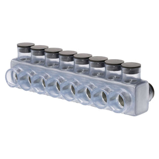 Polaris IPLD750-8C 8-Port Clear Multi-Tap Pre-Insulated Connector, 750 MCM – 1/0 AWG