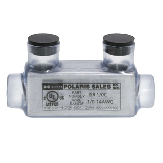 Polaris ISR-1/0C 2-Port Clear Multi-Tap Pre-Insulated Connector, 1/0 – 14 AWG