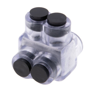 Polaris IT-4C 2-Port Clear Multi-Tap Pre-Insulated Connector, 4-14 Gauge