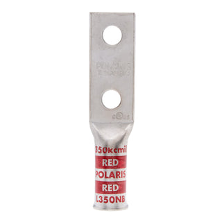 NSI L350NB 350 MCM 1/2” 2-Hole Copper Long Lug – Red