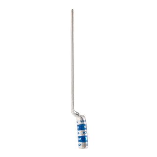 NSI L6NP Copper Long Lug with Peep Hole – Blue 2-Hole 6 AWG 1/2 Inch