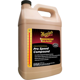 Meguiar's M10001 Mirror Glaze Pro Speed Compound, 1 Gallon, Liquid