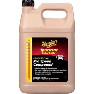 Meguiar's M10001 Mirror Glaze Pro Speed Compound, 1 Gallon, Liquid