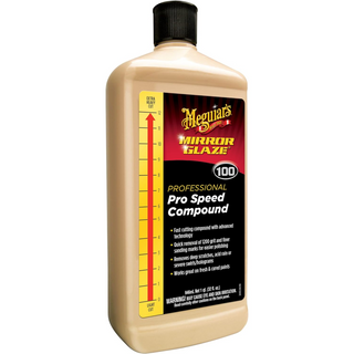 Meguiar's M10032 Mirror Glaze Pro Speed Compound, 32 .oz, Liquid