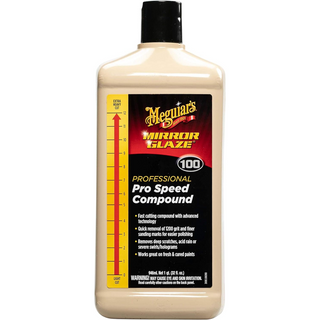 Meguiar's M10032 Mirror Glaze Pro Speed Compound, 32 .oz, Liquid