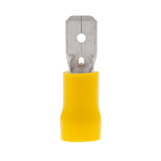 NSI M12-250-3V-P Wire Terminal Male Disconnect Vinyl Insulated 12-10 Awg .250 X .032  Bottle 50 Pack