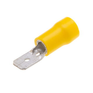 NSI M12-250-3V-S Wire Terminal Male Disconnect Vinyl Insulated 12-10 Awg .250 X .032 Clamshell (25 Ea)