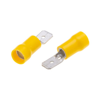 NSI M12-250-3V-S Wire Terminal Male Disconnect Vinyl Insulated 12-10 Awg .250 X .032 Clamshell (25 Ea)