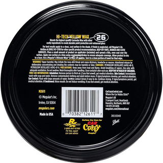 Meguiar's M2611 Mirror Glaze Hi-Tech Yellow Wax, 11 .oz, Paste