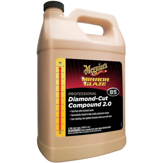 Meguiar's M8501 Mirror Glaze Diamond Cut Compound 2.0, 1 Gallon, Liquid