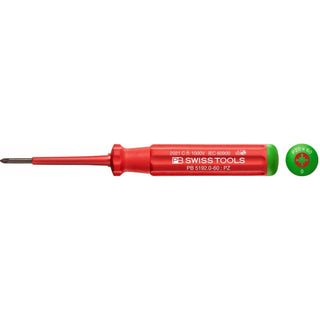 PB Swiss Tools PB 5192.0-60 Classic VDE Screwdriver Pozidriv Size PZ0
