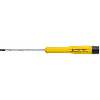PB Swiss Tools PB 8128.2,5-80 ESD Electronic Screwdriver, Slotted, 2.5mm x 80mm