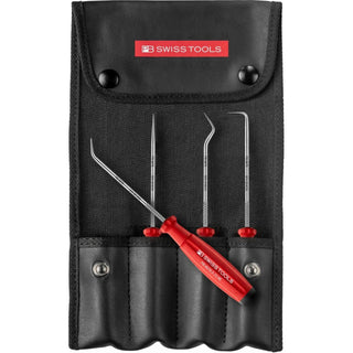 PB Swiss Tools PB 8681.Set PickTool, SwissGrip Handle, 4-Piece Set In Roll-Up Case