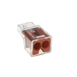 NSI PIWC-2-B Red 2-Wire Push-In Wire Connector, Solid or Stranded, 500 Bag