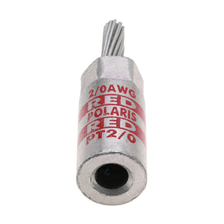 NSI PT2/0 1 AWG Aluminum Pin Terminal – Red – Copper Pin