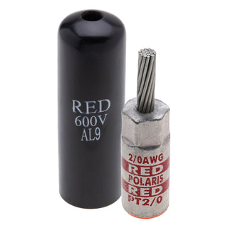 NSI PT2/0 1 AWG Aluminum Pin Terminal – Red – Copper Pin