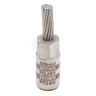 NSI PT300 These copper pin terminals are designed to facilitate termination of aluminum conductors. The POLARIS compression design creates a permanent, vibration-resistant connection that you can rely on with low contact resistance.