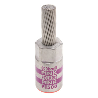 NSI PT500 350 MCM Aluminum Pin Terminal – Pink – Copper Pin