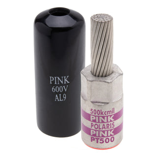 NSI PT500 350 MCM Aluminum Pin Terminal – Pink – Copper Pin