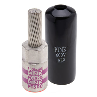 NSI PT500 350 MCM Aluminum Pin Terminal – Pink – Copper Pin