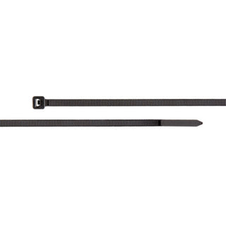 NSI GRP-11750 11 Inch Black General Purpose 75lb Cable Ties, 100 Pack