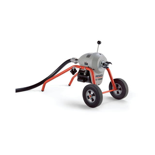 Ridgid 23702 K-1500A Machine with A-1 Mitt, A-12 Pin Key, and Rear Guide Hose, Plus: Seven Sections 1 1/4" (32 mm)  (C-14) Cable, Total 105 Feet, Two A-8 Cable Carriers
