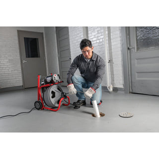 Ridgid 26993 K-400 Machine with Gloves & Std. Equipment: C-31 IW 3/8" x 50' (10 mm x 15.2 m) Solid Core (Integral Wound) Cable, T-260 Tool Set Includes: T-202 Bulb Auger