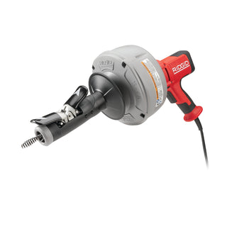 Ridgid 36058 K-45 Machine with: - C-1lC, 5/16" x 25' (8 mm x 7.6 m) Inner Core Cable with Inner Drum - C-6, 3/8" x 35' (10 mm x 10.7 m) Cable with Inner Drum - T-250