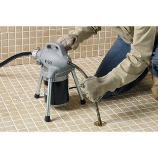 Ridgid 59000 K-50 Machine, with A-17-A Adapter, A-17-B Adapter, A-30 Cable Kit