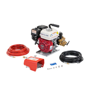 Ridgid 63882 Above With: – H-30 Cart – 110'  x 1⁄4" (33 m x 4.8 mm ) Jet Hose