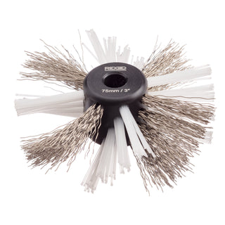 Ridgid 68978 3" (80mm) nylon/steel brush for 5/16" (8mm) cable with nylon and steel strings
