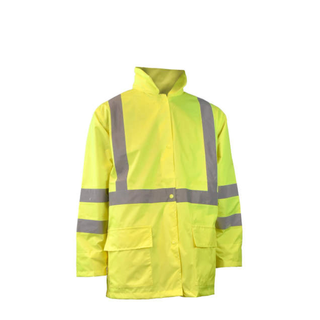 Radians RW10-3S1Y Lightweight Rain Jacket - Hi-Vis Green