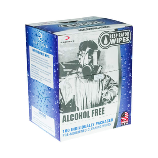 Radians RWAF-100 Alcohol Free Respirator Wipes | 100 Count