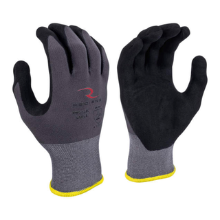 Radians RWG13B Nylon Shell with Foam Nitrile Palm Dip