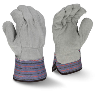 Radians RWG3206L RWG3206 Full Regular Shoulder Gray Split Cowhide Leather Palm Glove
