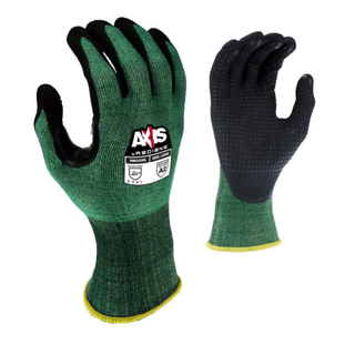 Radians RWG538 AXIS Cut Protection Level A2 Foam Nitrile Coated Glove with Dotted Palm